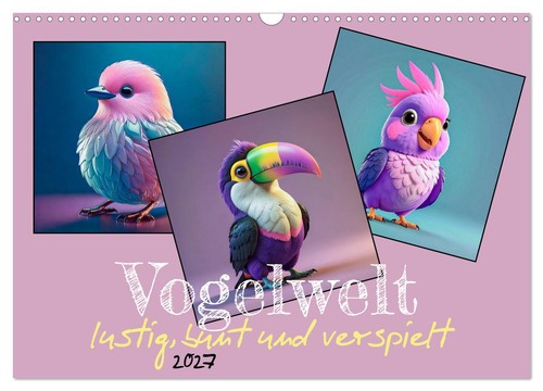 Vogelwelt lustig bunt - bunt, und