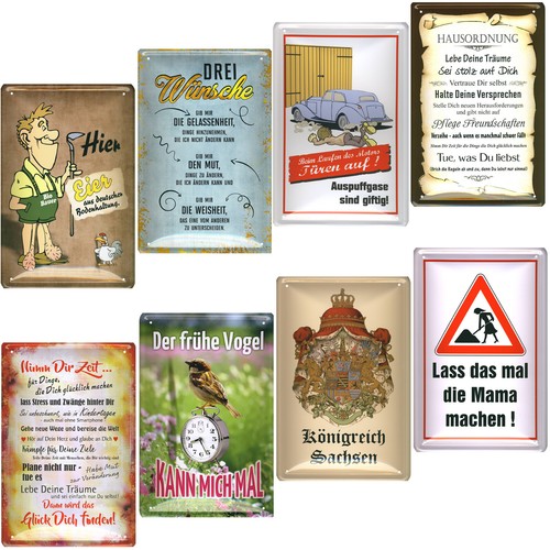 Blechschilder retro lustige - blechschilder,