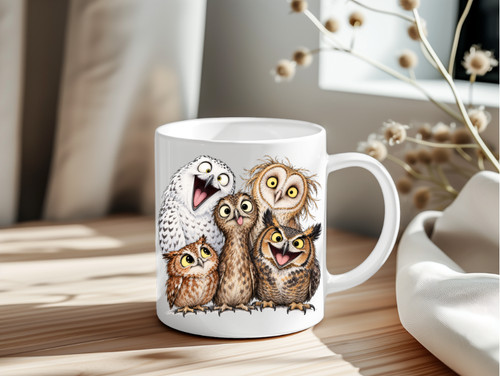 Lustige eulen uhu tasse motiv - uhu,