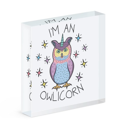 Owlicorn acryl foto - i'm,