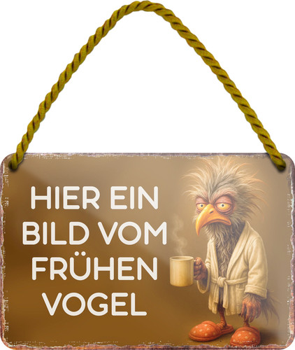 Blechschild hier ein bild - blechschild, ''hier