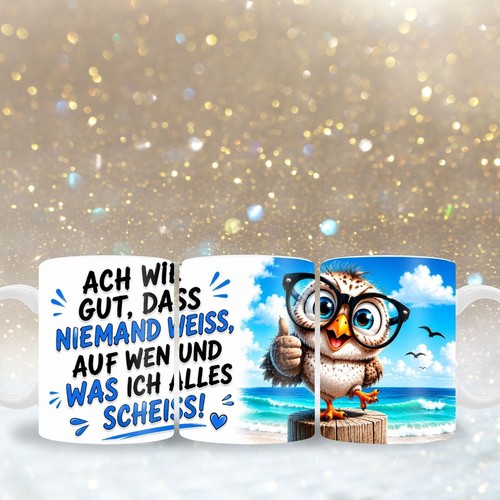 Keramiktasse vogel mit namen - "vogel",